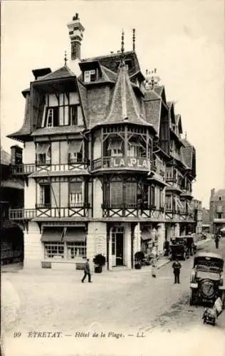 Ak Étretat Seine Maritime, Hotel de la Plage