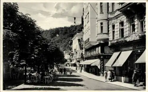 Ak Karlovy Vary Karlsbad Stadt, Straße