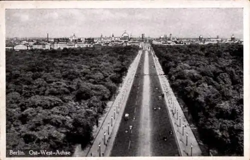 Ak Berlin Tiergarten, Ost-West-Achse