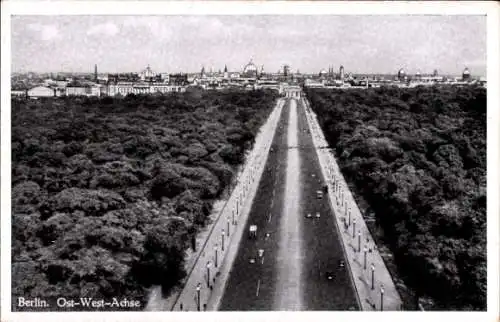 Ak Berlin Tiergarten, Ost-West-Achse