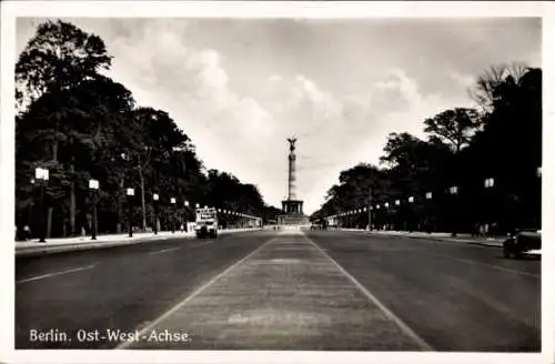 Ak Berlin Tiergarten, Ost-West-Achse