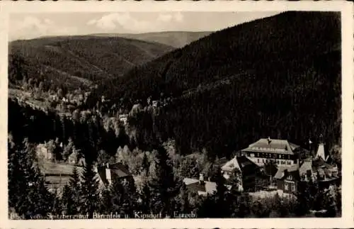 Ak Bärenstein Altenberg Erzgebirge, Blick vom Spitzberg, Barenfels, Kipsdorf, Erzgebirge
