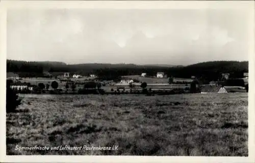 Ak Rautenkranz im Vogtland, Panoramaansicht, Sommerfrische, Luftkurort, Wiesen, Wälder