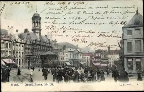 Ak Mons Wallonien Hennegau, Grand'Place