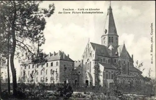 CPA Esschen Essen Flandre Anvers, Église, Kloster