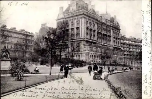 Ak London City England, Hotel Cecil