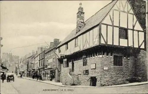Ak Aberconwy Wales, Straßenpartie