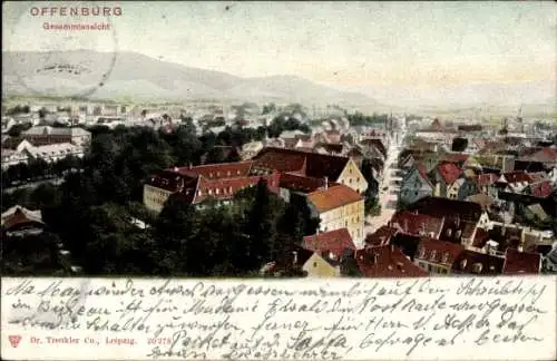 Ak Offenburg in Baden Schwarzwald, Gesamtansicht von  Stadtansicht