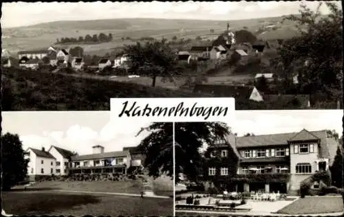 Ak Katzenelnbogen im Taunus, Panoramablick, Hotel