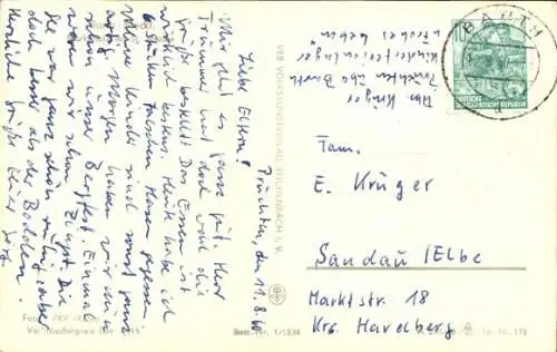 Ak Barth an der Ostsee, Markt, Kirche