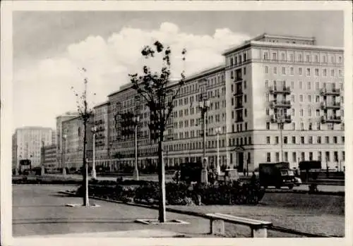Ak Berlin Friedrichshain, Stalinallee, Block E Süd