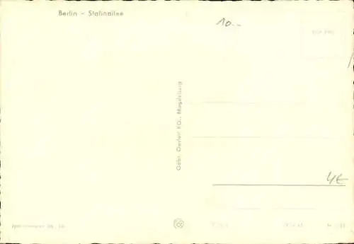 Ak Berlin Friedrichshain, Stalinallee