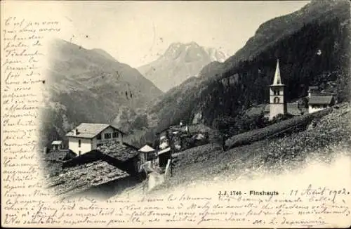 Ak Finhaut Kanton Wallis, Teilansicht