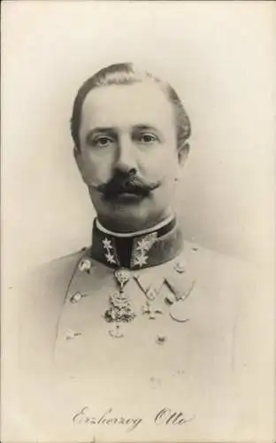 Ak Erzherzog Otto, Porträt in Uniform