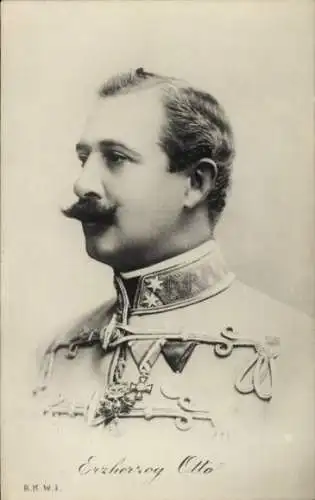 Ak Erzherzog Otto, Portrait in Uniform