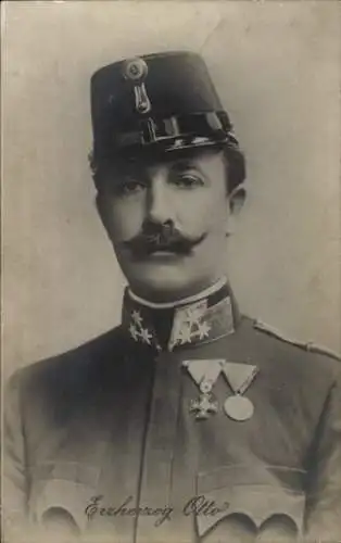 Ak Erzherzog Otto, Porträt in Uniform