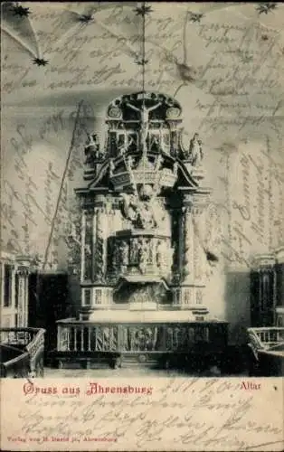 Ak Ahrensburg in Holstein, Altar