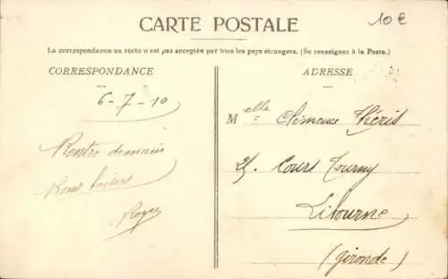 Ak Poitiers Vienne, Rue Victor Hugo, Präfektur