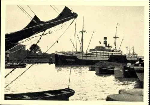 Ak Kaliningrad Königsberg Ostpreußen, Schiff Gumbinnen, Reederei Poseidon