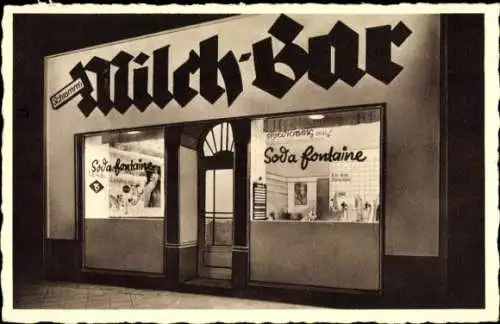 Ak Berlin Tiergarten, Schramm's Milch-Bar, Soda Fontaine, Linkstraße 10, Inh. Otto Schramm