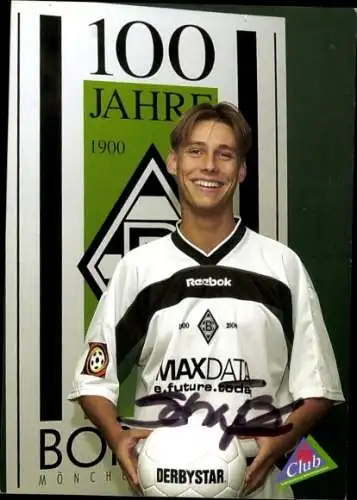 Autogrammkarte Fußballer Benjamin Schuster, Borussia Mönchengladbach, Autogramm