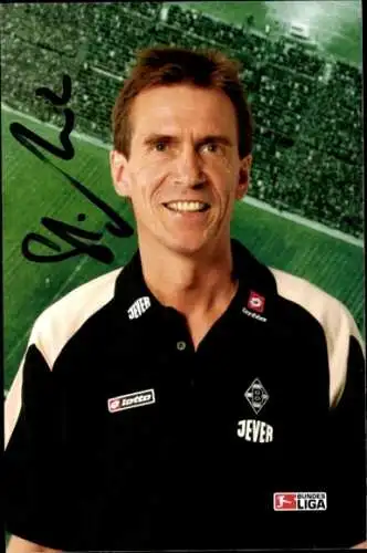 Autogrammkarte Co Trainer Stefan Mücke, Borussia Mönchengladbach, Autogramm