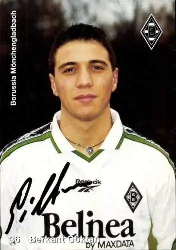Autogrammkarte Fußballer Berkant Göktan, Borussia Mönchengladbach, Autogramm