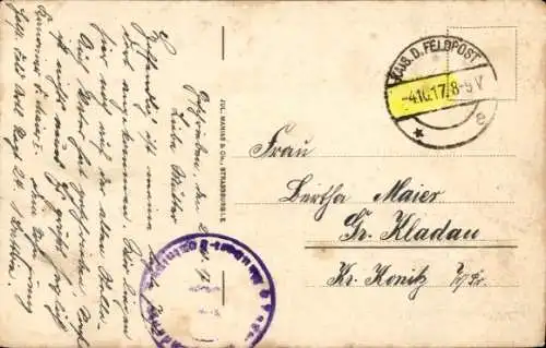 Ak Signy le Petit Ardennes, Schwarz-weiß Foto einer kleinen Ortschaft mit Kirche, Häusern und ...