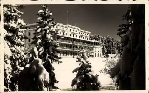 Ak Arosa Schweiz, Grand Hotel, Winter 