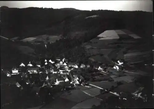 Ak Bartenbach Sulzbach an der Murr, Schwarz-weiß Luftbild von Bartenbach bei Sulzbach (Murr)