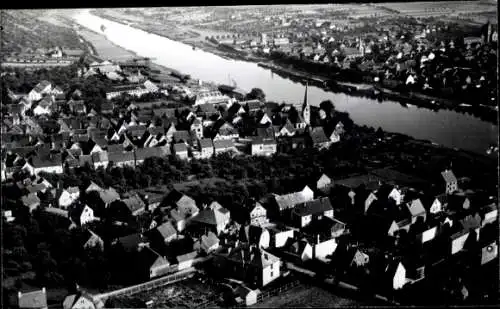 Ak Wertheim am Main, Wertheim am Main, Blick vom Himmel.
