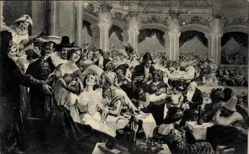 Ak München, Rathauskeller, Karneval