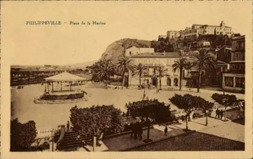 CPA Philippeville Skikda Algérie, Place de la Marine