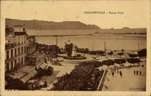 CPA Philippeville Skikda Algérie, Entrée Poste