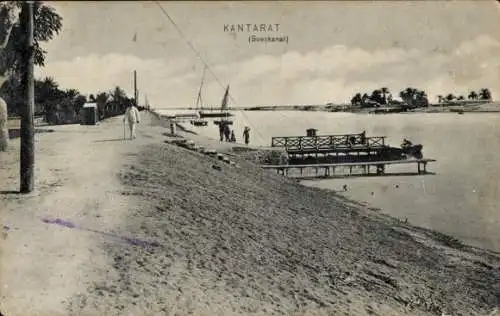 Ak El Kantara El Qantara Ägypten, Suezkanal
