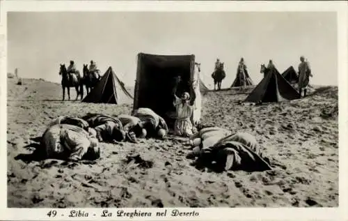 Ak Libyen, Gebet in der Wüste