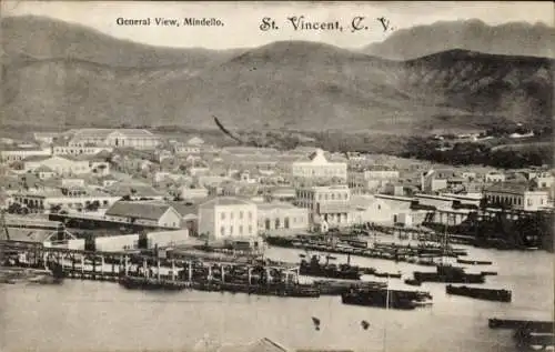 Ak São Vicente Cabo Verde Kap Verde, Mindello, Gesamtansicht