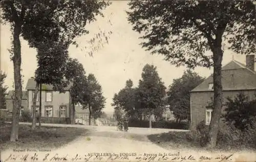 CPA Auvillers-les-Forges Ardennes, Avenue de la Gare