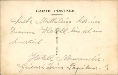 CPA Courseulles-sur-Mer Calvados, Rue de la Mer, Hotel