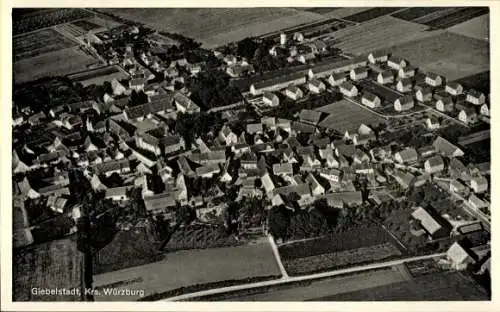 Ak Giebelstadt in Unterfranken, Luftaufnahme