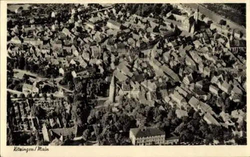 Ak Kitzingen in Mainfranken Bayern, Fliegeraufnahme