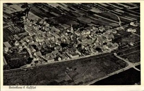 Ak Untertheres Theres in Unterfranken, Fliegeraufnahme