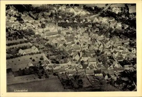 Ak Untererthal Hammelburg in Unterfranken, Fliegeraufnahme