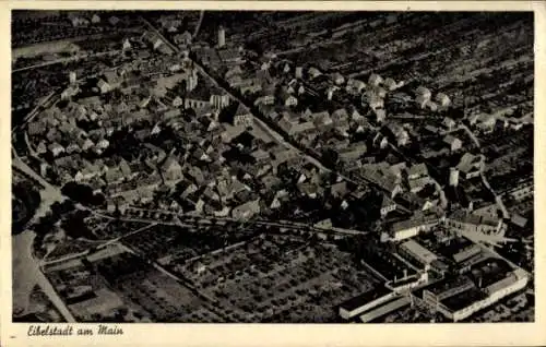 Ak Eibelstadt in Unterfranken, Fliegeraufnahme
