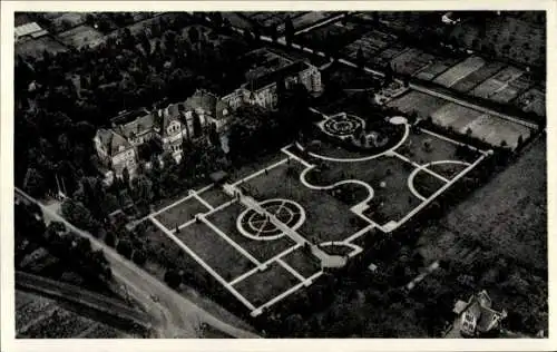 Ak Lippstadt in Westfalen, Fliegeraufnahme, Evgl. Krankenhaus und Heilanstalt, Spezialklinik