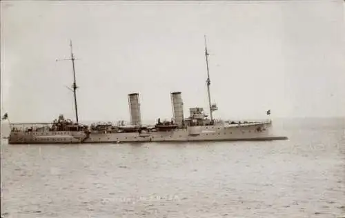 Foto Ak Deutsches Kriegsschiff, SMS Medusa, Kreuzer, Kaiserliche Marine, Dreblow