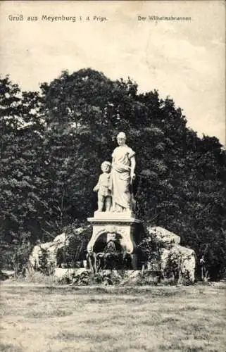 Ak Meyenburg in der Prignitz, Wilhelmsbrunnen