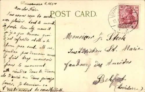 Ak Fröhliches Neujahr, blühender Flieder