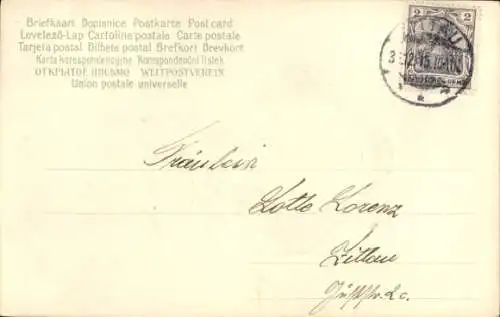 Präge Ak Glückwunsch Neujahr, Vergissmeinnicht