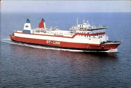 Ak Gjedser Gedser Dänemark, GT-LINK, ein Schiff der Scandlines.